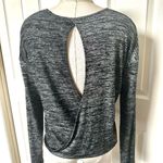 Rag and Bone  grey Mia long sleeve surplice back top Photo 3
