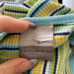 Nike Vintage Silver Tag  Center Swoosh Ribbed Tank Top‎ Crop Size XL Striped Photo 1