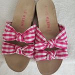 Anne Klein Flex Pink Gingham sandals Photo 3