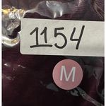 EXPRESS Women Medium Corduroy Button Front Pinafore Burgundy Dress Retro 70s Photo 6