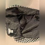 Susan Bristol  wool blend y2k b&w houndstooth lined midi pencil skirt. Size 12. Photo 7