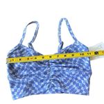 l*space Revolve L* Women’s XS Soren Crop‎ Top Purple Blue Pastel Checkered Sporty Photo 5