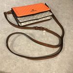 Michael Kors MK Jet Set Small Colorblock Signature Logo Smartphone Crossbody Bag,Spiced Coral Photo 5