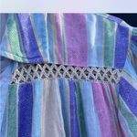 Pastel Striped Midi Dress Pink Size L Photo 3