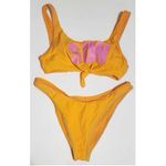 Banana Moon Nouo Naida Beachclub SUN Bikini Set Papaya Pink Juniors Medium Orange Photo 2