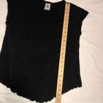 Free People We the Free Scalloped Edge Black Top Photo 5