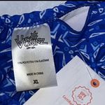 UV Skinz Blue Medallion Crisscross Swim Bra Bikini Top UPF 50+ Women’s XL Photo 5