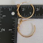 Gold Hoop with Wrap Around Snake Earrings Photo 5