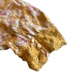 Free People Lucie Mini Dress Golden Coin Combo Floral Print Lace Size 8 Women's Photo 11