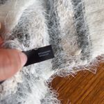 The Limited  Women's Cream, Gray Pink Long Sleeve Pullover Fuzzy Sweater Size S Photo 4