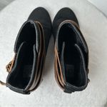 DV by Dolce Vita Black Brown Suede Ankle Boots Strappy Buckle Size 7.5 Photo 6