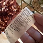 Anthropologie Sequin Embellished Top in Rust Flare Sleeve Size XS Photo 7