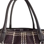 Croft & Barrow Brown plaid baguette Women's shoulder bag Photo 2