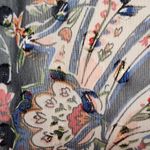 Westport  Navy Paisley Cold Shoulder Blouse Size Medium Photo 4