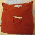 Orange Shirt with V cutout Size XL Photo 5