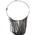 Black and Silver Beaded Multistrand Fringe Necklace for Special Occasions Photo 0