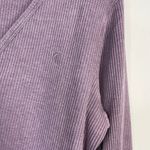 Zyia  Dont Wake Me Up Lilac Purple Thermal Waffle Knit Lounge Sleep Top XL new Photo 4