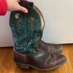 Double H ROPER two color green Leather Cowboy Boots Ranch Womens 11 Brown Photo 1