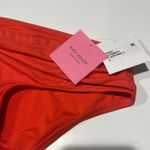 Kate Spade  NWT orange Bikini Bottom knot waist small hot cherry style Photo 2