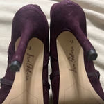 Sam Edelman  Dark Burgundy Lace-Up Boots Photo 5