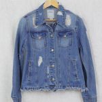 Iris 100% Cotton Denim Pre-Destroyed/Distressed Ladies' Jacket Photo 0