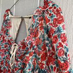 Free People Mabel Bustier Floral Blouse in Roses Combo Size S Photo 2