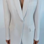 ZARA blazer white waisted tailored tuxado suit jacket Photo 1