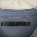 Jenni Kayne  Seersucker Blue Stripe Long Shirtdress size small with pockets Photo 7