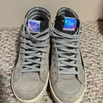 P448  Glitter Skater High Top Sneaker Shoes Black Gray- Size 39 (8.5/9) Photo 6