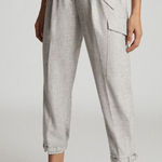 Reiss  Brianna Wool Blend Cropped Cargo Pants Size 10‎ Excellent Condition Photo 0