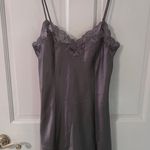 Victoria's Secret VICTORIA’S SECRET Vintage Grey Lace Slip Dress with Slit Photo 0