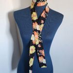 Vintage Floral Neck Scarf / Belt Orange Photo 1