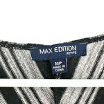 Max edition ‎ size Medium petite mp black white striped long sleeve dress Photo 2
