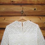 Love the Label White Lace Cropped Top Size 4 Photo 4