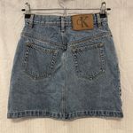Calvin Klein Denim Mini Pencil Skirt Photo 4
