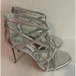 INC I.N.C. Nelle Strappy Stiletto Sandals/Silver Crystal/ Womens Size 8.5 New In Box Photo 1