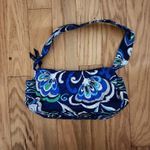 Vera Bradley Shoulder Bag Womens Blue Green White Floral Quilted Zip Bohemian Photo 1