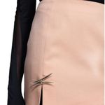 NWT H&M x MUGLER wool mini skirt antique pink Size 0 Photo 3