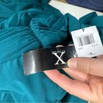 XScape Teal Blue Ruffled One Shoulder Ruched Mini Dress Womens 4 Formal Bodycon Photo 7