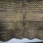 Ginger G women’s pleated gold black mini skirt medium Photo 2