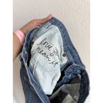 GRLFRND  Natalia High Rise Ankle Cropped Blue Denim Raw Hem Size 27 Ma Belle Amie Photo 12