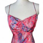 Saloni Floral Pink floral silk mimi Maxi Dress wedding guest sleeveless feminine Size 4 Photo 3