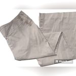 Anne Klein Pants 14 Neutral khaki Stretch Flare Button-Up Coastal Grandma Preppy Photo 0