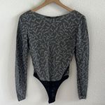 Cosabella Vintage Made in Italy Semi Sheer Bodysuit Printed Neutral Small Photo 0