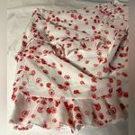Princess Polly White and Red Blossom Ruched Skirt 4 Photo 4