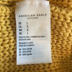 American Eagle  Crochet Knit Babydoll Cami Top Sz L Gold Y2K Coquette Boho Hippie Photo 5