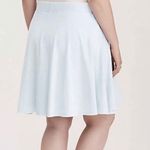 Torrid 4 Women's Wrap Skater Skirt Light Blue Mineral Wash Size 4x Photo 1