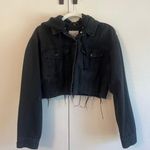 Forever 21 Black Cropped Denim Jacket Photo 1