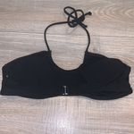 Xhilaration  black padded pearl beaded sequined halter swim suit top Photo 4