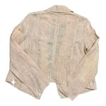 Lou & grey  size M peachy tan linen moto style jacket Photo 2